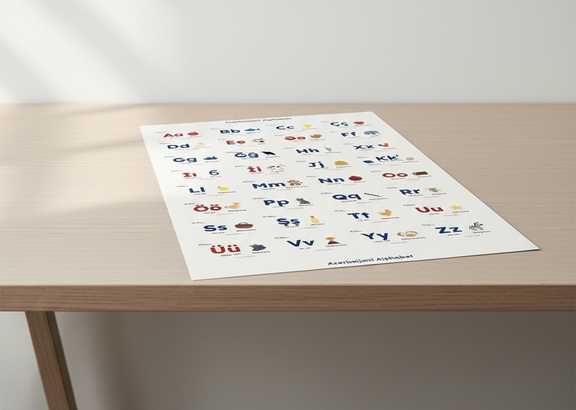 Azerbaijani Alphabet chart