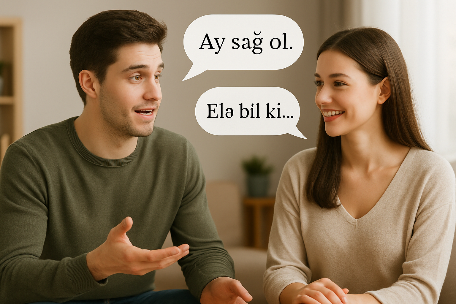 Thinking in Azerbaijani concept image